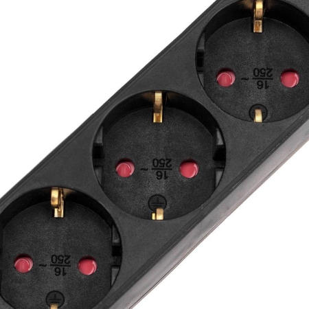 Удлинитель 3х3м с заземл. STANDARD 3х1кв.мм с выкл. черн. Rexant 13-4019 Удлинитель 3х3м с заземл. STANDARD 3х1кв.мм с выкл. черн. Rexant 13-4019