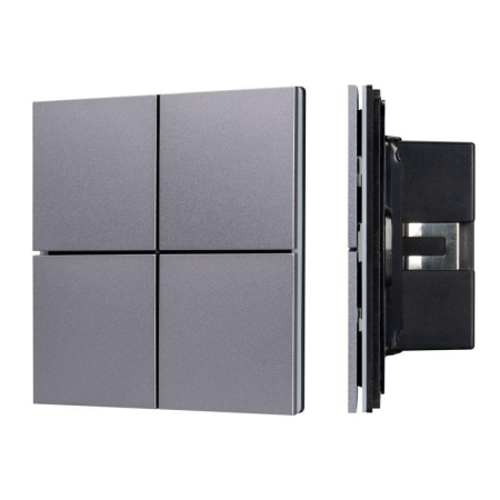 Панель кнопочная KNX-304-23-IN Grey (BUS Frameless) (IP20 металл) INTELLIGENT ARLIGHT 038366 Панель кнопочная KNX-304-23-IN Grey (BUS Frameless) (IP20 металл) INTELLIGENT ARLIGHT 038366