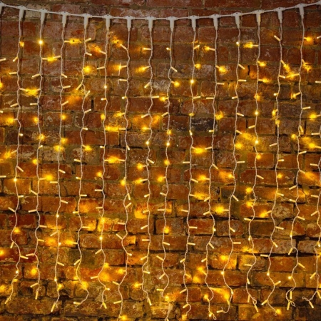 Гирлянда светодиодная "Светодиодный Дождь" 2х3м 448LED тепл. бел. 70Вт 230В IP65 эффект мерцания провод прозр. (нужен шнур питания 303-500-1) Neon-Night 235-136-6 Гирлянда светодиодная "Светодиодный Дождь" 2х3м 448LED тепл. бел. 70Вт 230В IP65 эффект мерцания провод прозр. (нужен шнур питания 303-500-1) Neon-Night 235-136-6