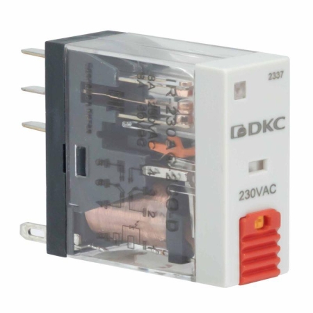 Реле одиночное 230В AC 2 прекидн. контакта DKC IR-230AC-2CO-D