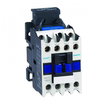 Контактор NC1-1201 12А кат. 400В AC 1НЗ AC-3 (R) CHINT 221143 Контактор NC1-1201 12А кат. 400В AC 1НЗ AC-3 (R) CHINT 221143