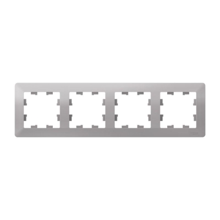 Рамка 4-м AtlasDesign Air алюм./дым. черн. SE ATN220304