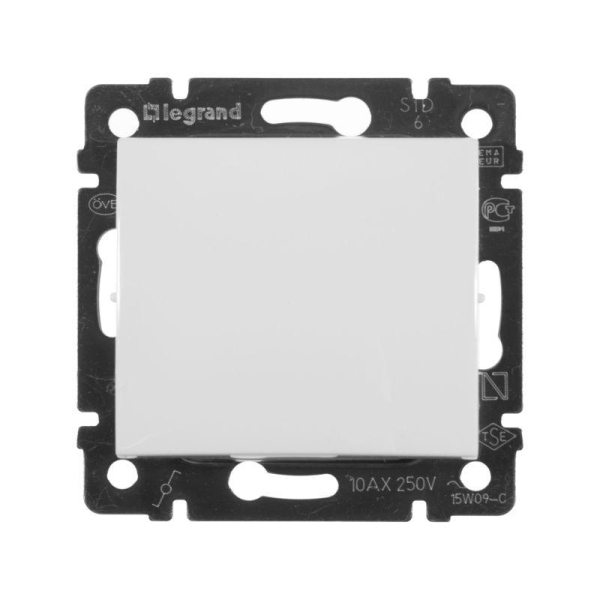 Переключатель проходной 1-кл. СП Valena 10А IP31 250В механизм бел. IEK 774406 Переключатель проходной 1-кл. СП Valena 10А IP31 250В механизм бел. IEK 774406