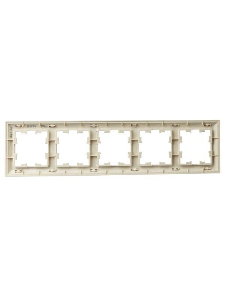 Рамка 5-м BRITE РУ-5-Бр беж./жемчуж. IEK BR-M52-12-1-K10 Рамка 5-м BRITE РУ-5-Бр беж./жемчуж. IEK BR-M52-12-1-K10