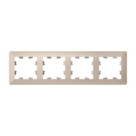 Рамка 4-м AtlasDesign Air песочн./дым. бел. SE ATN221204