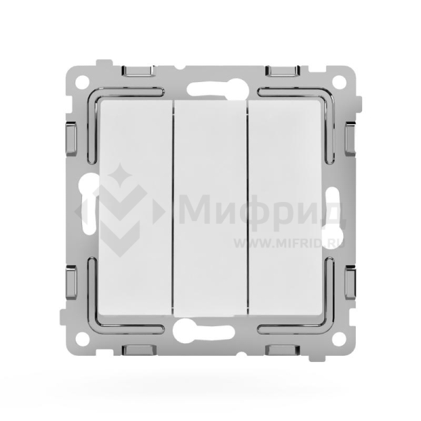 Выключатель 3-кл. СП Pixel 10А IP20 механизм бел. TOKOV ELECTRIC TKE-PX-V3-C01