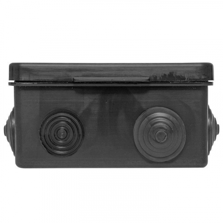 Коробка распаячная КМР-030-014 с крышкой 100х100х50 10 мембранных вводов IP55 черн. розн. стикер EKF plc-kmr2-030-014-b