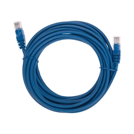 Патч-корд U/UTP CAT 5e RJ45-RJ45 26AWG LSZH син. 5м Rexant 02-0104-5 Патч-корд U/UTP CAT 5e RJ45-RJ45 26AWG LSZH син. 5м Rexant 02-0104-5