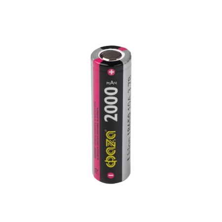 Аккумулятор 18650 3.7В Li-Ion 2000мА.ч без платы защиты PB-4 (уп.4шт) ФАZА 5060319 Аккумулятор 18650 3.7В Li-Ion 2000мА.ч без платы защиты PB-4 (уп.4шт) ФАZА 5060319