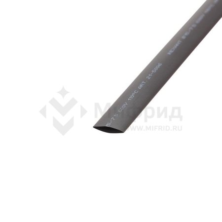 Трубка термоусадочная ТУТ нг 15.0/7.5 черн. 1м REXANT 21-5006