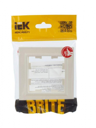 Рамка 1-м BRITE РУ-1-БрЖ жемчуж. IEK BR-M12-K36 Рамка 1-м BRITE РУ-1-БрЖ жемчуж. IEK BR-M12-K36