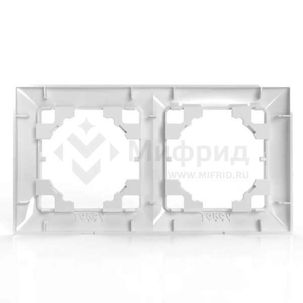 Рамка 2-м AVA бел. TOKOV ELECTRIC TKL-AV-RM2-C01