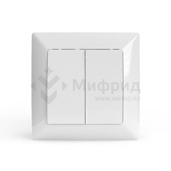 Выключатель 2-кл. СП AVA 10А IP20 в сборе бел. TOKOV ELECTRIC TKL-AV-V2F-C01