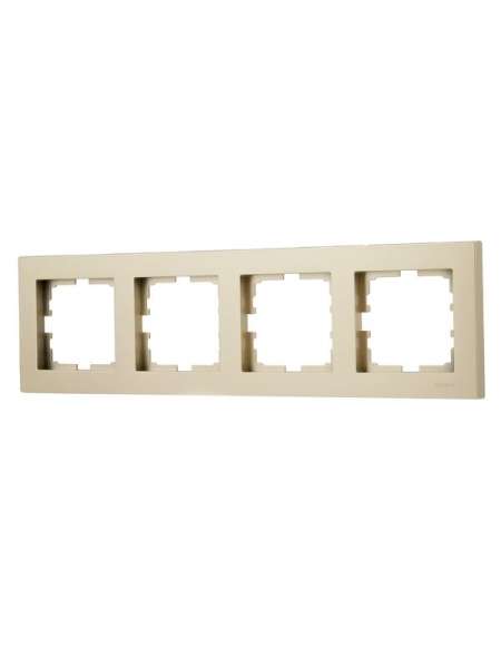 Рамка 4-м VESNA горизонт. без вставки зол. LEZARD 742-3600-149 Рамка 4-м VESNA горизонт. без вставки зол. LEZARD 742-3600-149