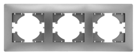 Рамка 3-м Bravo серебр. GUSI С1030-004 Рамка 3-м Bravo серебр. GUSI С1030-004