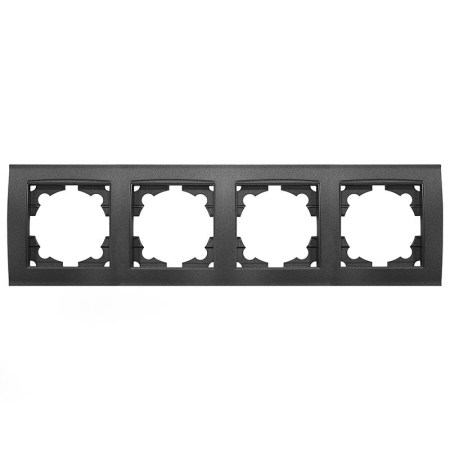 Рамка 4-м Бриллиант горизонт. графит Universal 7947502-Gr