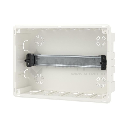 Щиток встраиваемый Фрейм (FRAME) 12мод с тонированной дверцей с 2 шинами PEN на 6 и 8 отверст. бел. DKC F12B1WD
