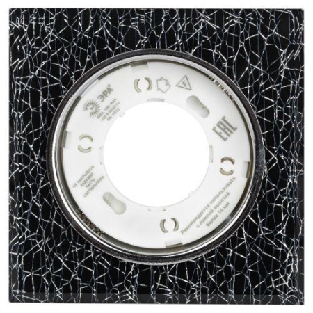 Светильник точечный DK LD50 WH/BK GX53 встраив. со светодиод. подсветкой бел. черн. ЭРА Б0057469