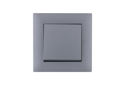 Выключатель 1-клав. Karea RIZZ STAR сер. Makel 88065001