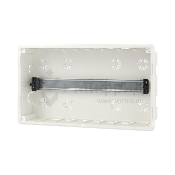 Щиток встраиваемый Фрейм (FRAME) ЩРв-п-18 18мод. с бел. дверцей с 2 шинами PEN на 8 и 10 отверст. бел. DKC F18B1WW