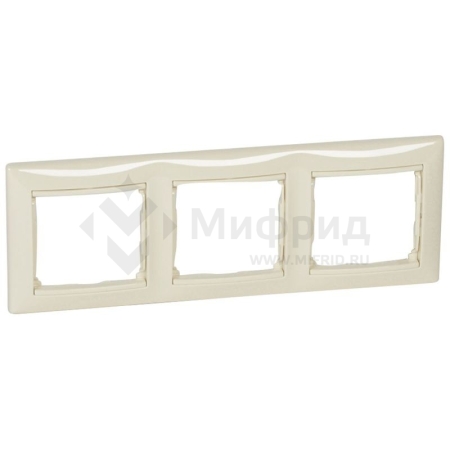 Рамка 3-м СП Valena IP20 горизонт. сл. кость (DIY-упак.) IEK 695633