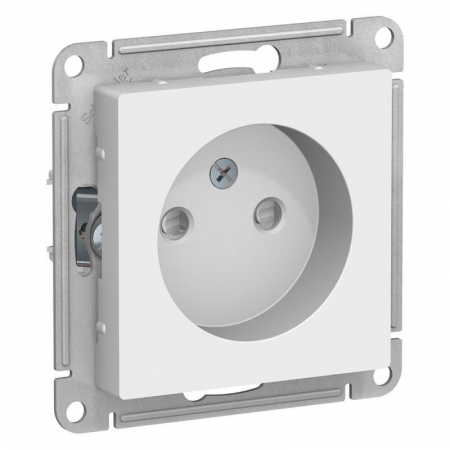 Розетка 1-м СП AtlasDesign 16А IP20 без заземл. защ. шторки механизм бел. SE ATN000149 Розетка 1-м СП AtlasDesign 16А IP20 без заземл. защ. шторки механизм бел. SE ATN000149