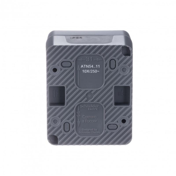 Выключатель 1-кл. ОП AtlasDesign PROFI IP54 10AX антрацит SE ATN544011