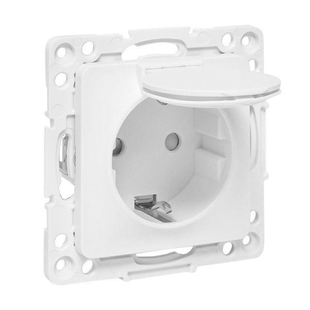 Розетка 1-м СП Стокгольм 16А IP44 с заземл. защ. шторки с крышкой механизм бел. PROxima EKF EYR16-028-10-44 Розетка 1-м СП Стокгольм 16А IP44 с заземл. защ. шторки с крышкой механизм бел. PROxima EKF EYR16-028-10-44