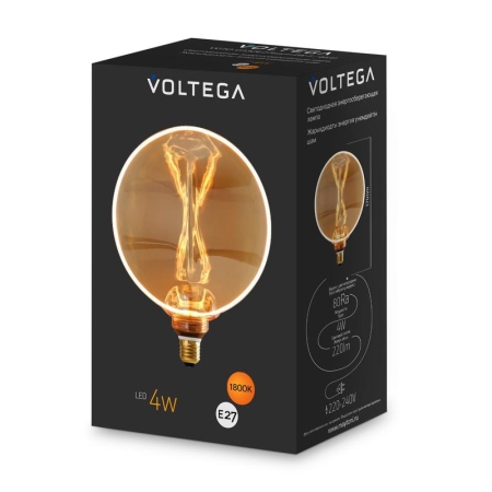 Лампа светодиодная Loft Led G130 4Вт 1800К E27 Voltega 8541 Лампа светодиодная Loft Led G130 4Вт 1800К E27 Voltega 8541