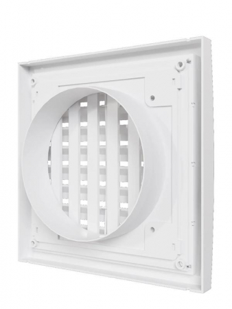Решетка вентиляционная регулируемая 150х150 с фланцем D100 ERA 1515RRP10F