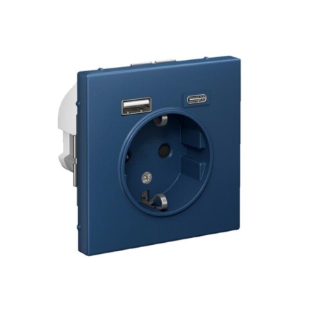 Розетка ArtGallery 16А с 2-мя заряд. устройствами USB A+C 5В/2.4А/3А 2х5В/1.5А механизм аквамарин SE GAL001132 Розетка ArtGallery 16А с 2-мя заряд. устройствами USB A+C 5В/2.4А/3А 2х5В/1.5А механизм аквамарин SE GAL001132