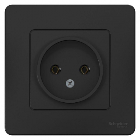 Розетка 1-м СП Blanca 16А IP20 250В без заземл. без защ. шторок антрацит SE BLNRS000016 Розетка 1-м СП Blanca 16А IP20 250В без заземл. без защ. шторок антрацит SE BLNRS000016