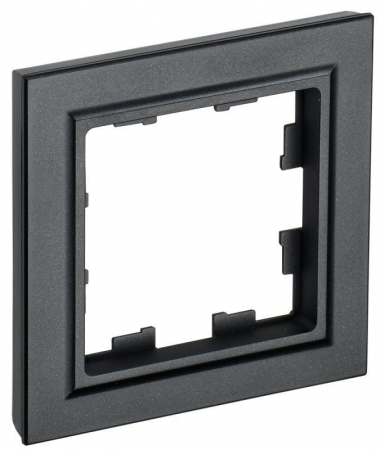 Рамка 1-м BRITE РУ-1-БрЧ черн. IEK BR-M12-K02 Рамка 1-м BRITE РУ-1-БрЧ черн. IEK BR-M12-K02