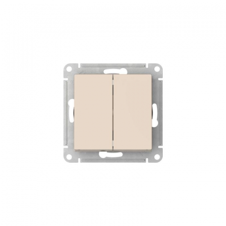 Выключатель 2-кл. AtlasDesign (сх. 5) 10AX быстрозажим. клем. механизм беж. SE ATN000251S