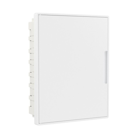 Щиток 24 мод встраиваемый с бел. дверцей с 4 шинами PEN (2шт на 8 отв. и 2шт на 6 отв) бел. DKC F24B1WW