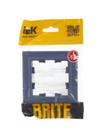 Рамка 1-м BRITE РУ-1-БрМ маренго IEK BR-M12-K35 Рамка 1-м BRITE РУ-1-БрМ маренго IEK BR-M12-K35