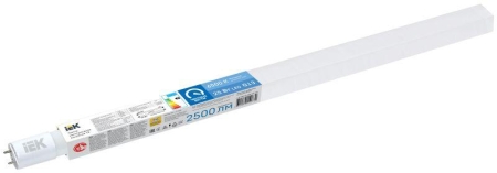 Лампа светодиодная 25Вт T8 линейная 2500лм 230В 6500К 1200мм G13 IEK LLE-T8R-25-230-65-G13 Лампа светодиодная 25Вт T8 линейная 2500лм 230В 6500К 1200мм G13 IEK LLE-T8R-25-230-65-G13