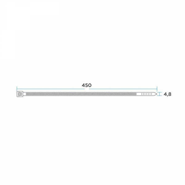 Хомут кабельный 4.8х450 нейл. черн. (уп.100шт) Rexant 07-0451-5 Хомут кабельный 4.8х450 нейл. черн. (уп.100шт) Rexant 07-0451-5