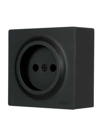 Розетка 1-мест. без заземл. LETO ПБТ черн. бархат LEZARD 752-4200-121B Розетка 1-мест. без заземл. LETO ПБТ черн. бархат LEZARD 752-4200-121B