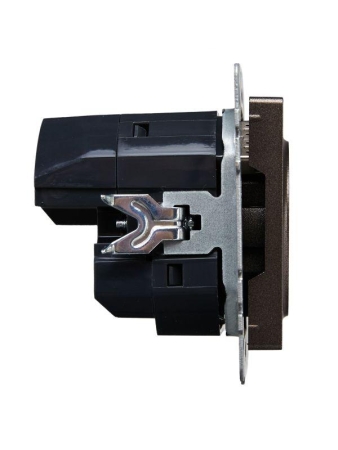 Розетка BRITE РЮш10-1-БрТБ 16А с USB A+A 2.1А с заземл. защ. шторки темн. механизм бронза IEK BR-R14-16-U21-D21-K45 Розетка BRITE РЮш10-1-БрТБ 16А с USB A+A 2.1А с заземл. защ. шторки темн. механизм бронза IEK BR-R14-16-U21-D21-K45