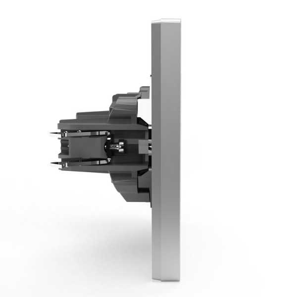 Розетка 1-м СП Pixel 16А IP20 без заземл. в сборе алюм. TOKOV ELECTRIC TKE-PX-R1F-C03 Розетка 1-м СП Pixel 16А IP20 без заземл. в сборе алюм. TOKOV ELECTRIC TKE-PX-R1F-C03