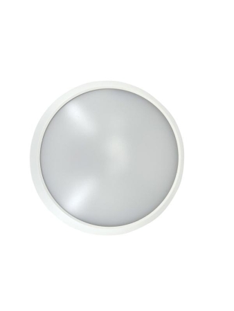 Светильник светодиодный WP 15 C 18W OP 840 D220 WH 220х80мм 18Вт 4000К IP65 ЖКХ круглый пылевлагозащ. бел. Русский Свет 15071524503