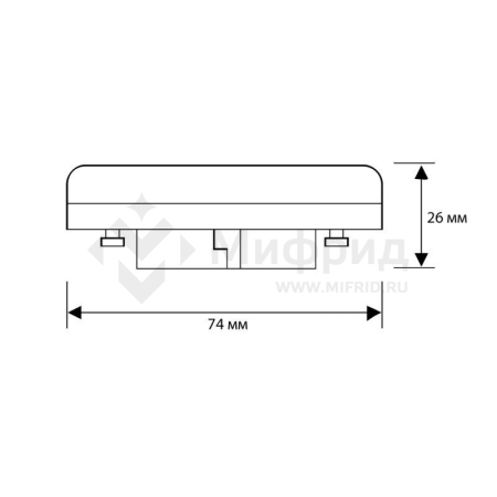 Лампа светодиодная LED12-GX53/865/GX53 12Вт рефлектор матовая 6500К холод. бел. GX53 150-265В Camelion 13615