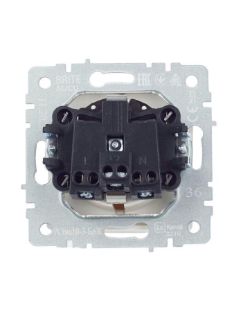 Розетка BRITE РСбш10-3-БрЖ 16А IP20 с заземл. защ. шторки с крышкой механизм жемчуж. IEK BR-R16-16-K36 Розетка BRITE РСбш10-3-БрЖ 16А IP20 с заземл. защ. шторки с крышкой механизм жемчуж. IEK BR-R16-16-K36