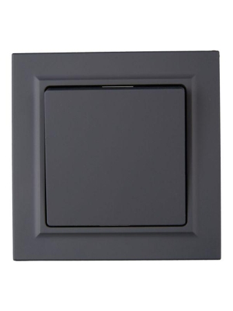 Выключатель 1-кл. СП BRITE ВСР10-1-0-БрГ 10А в сборе графит IEK BR-V10-0-10-K53-F