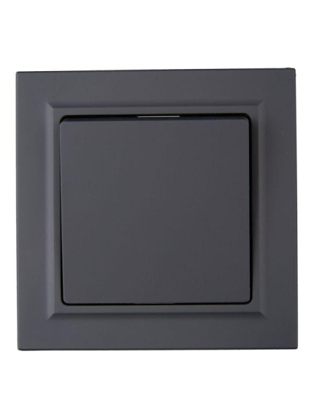 Выключатель 1-кл. СП BRITE ВСР10-1-0-БрГ 10А в сборе графит IEK BR-V10-0-10-K53-F