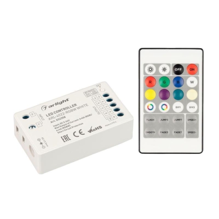 Контроллер ARL-4022-RGBW White 5-24В 4х4А ПДУ 24 кнопки RF IP20 пластик Arlight 032358 Контроллер ARL-4022-RGBW White 5-24В 4х4А ПДУ 24 кнопки RF IP20 пластик Arlight 032358