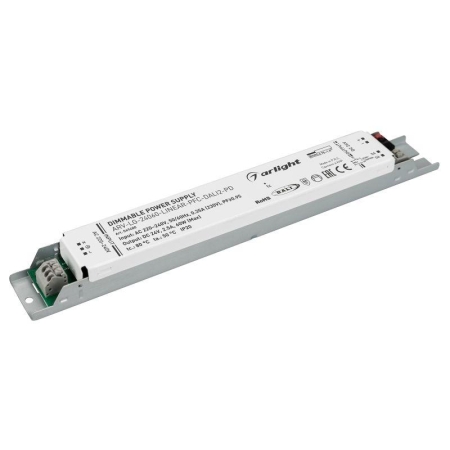 Блок питания ARV-LG-24060-LINEAR-PFC-DALI2-PD 24В 2.5А 60Вт IP20 метал. Arlight 049480 Блок питания ARV-LG-24060-LINEAR-PFC-DALI2-PD 24В 2.5А 60Вт IP20 метал. Arlight 049480