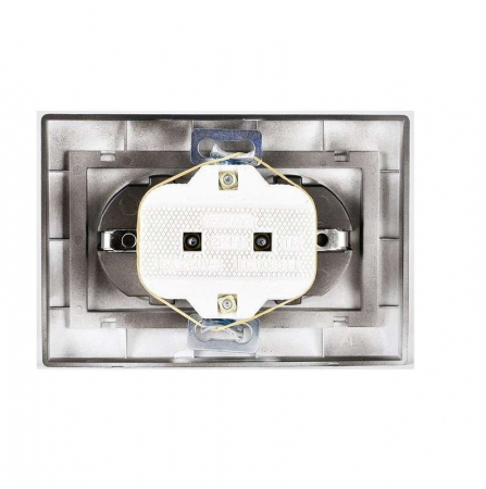 Выключатель 2-кл. 1п СП Mira 10А IP20 с подсветкой со вставкой черн. бархат LEZARD 701-4242-112