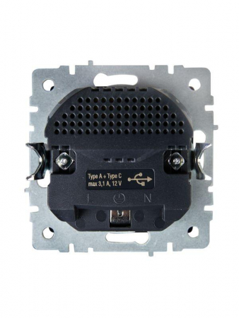 Розетка BRITE РЮш11-1-БрШ 16А с USB A+C 18Вт с заземл. защ. шторки механизм шампань IEK BR-R14-16-U22-018-K37 Розетка BRITE РЮш11-1-БрШ 16А с USB A+C 18Вт с заземл. защ. шторки механизм шампань IEK BR-R14-16-U22-018-K37